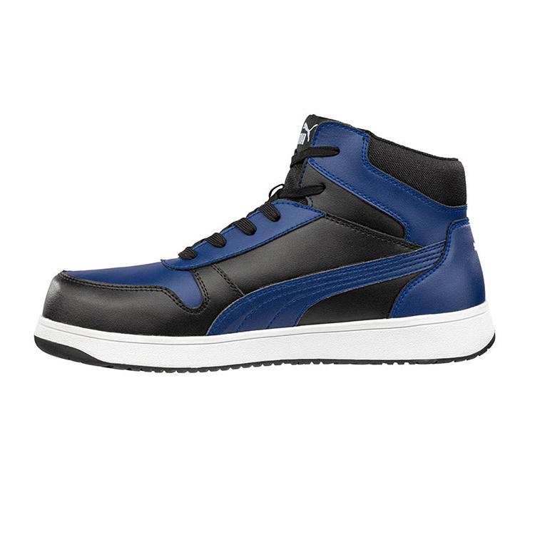 Puma Blue/Black Frontcourt Mid Fibreglass Toe Cap Lace Up Safety Shoe (630077) (Pre Order) - Ace Workwear