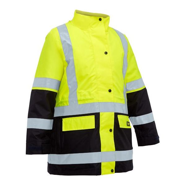 Bisley Womens Taped Hi Vis 5 In 1 Rain Jacket (BKL6975)