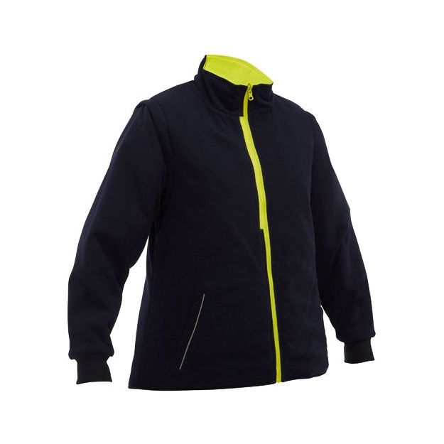 Bisley Womens Taped Hi Vis 5 In 1 Rain Jacket (BKL6975)