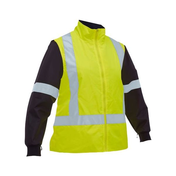 Bisley Womens Taped Hi Vis 5 In 1 Rain Jacket (BKL6975) - Ace Workwear