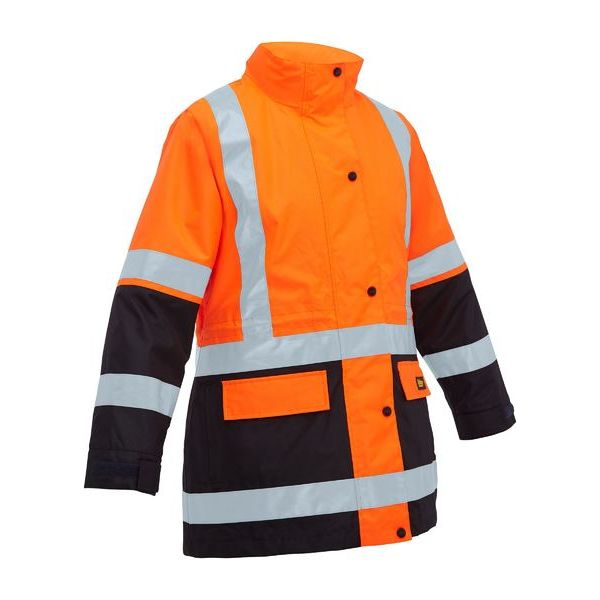 Bisley Womens Taped Hi Vis 5 In 1 Rain Jacket (BKL6975) - Ace Workwear