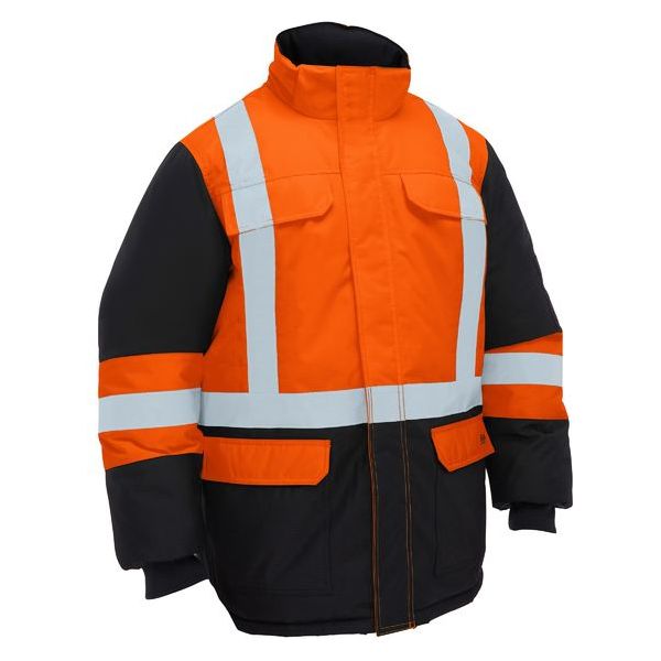 Bisley H Taped Hi Vis Freezer Hooded Jacket (BJ6454HT)