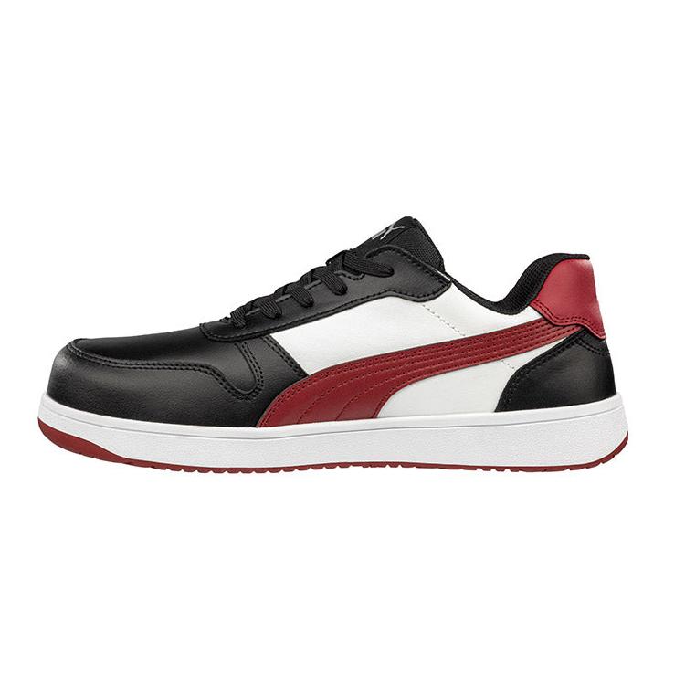 Puma Red/Black Frontcourt Low Fibreglass Toe Cap Lace Up Safety Shoe (640207) (Pre Order) - Ace Workwear