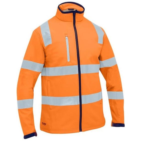 Bisley Taped Hi Vis Soft Shell Jacket (BJ6058T)