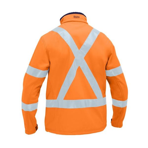 Bisley X Taped Hi Vis Soft Shell Jacket (BJ6059XT) - Ace Workwear