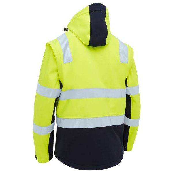 Bisley Taped Two Tone Hi Vis 3 In 1 Soft Shell Jacket (BJ6078T)