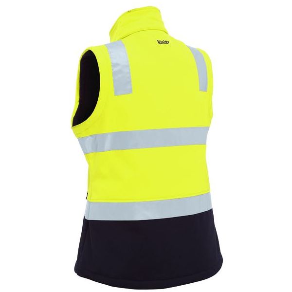 Bisley Womens Taped Two Tone Hi Vis 3 In 1 Soft Shell Jacket (BJL6078T) - Ace Workwear