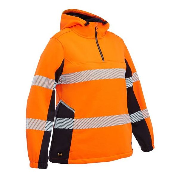 Bisley Womens Flx & Move Hi Vis Taped Liquid Repellent Fleece Hoodie (BKL6571T) - Ace Workwear