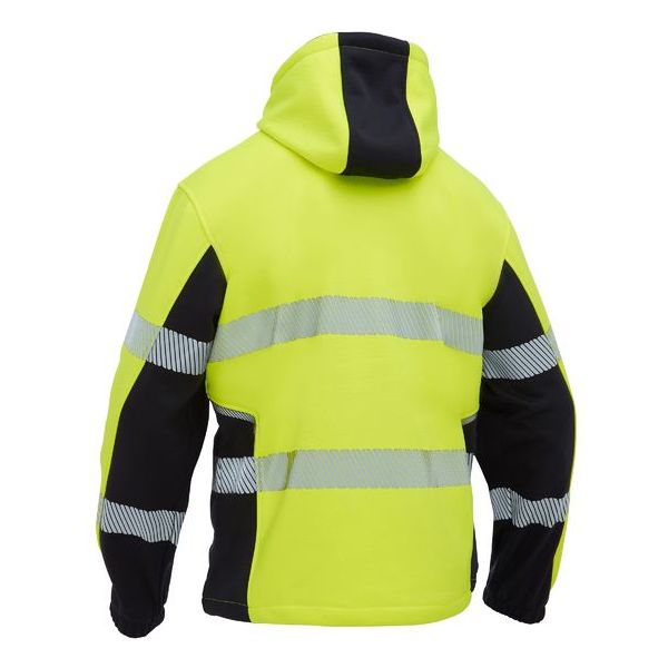 Bisley Flx & Move Hi Vis Tape Liquid Repellent Fleece Hoodie (BK6571T)