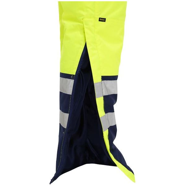 Bisley Taped Hi Vis Freezer Bib & Brace Coverall (BAB6452T) - Ace Workwear