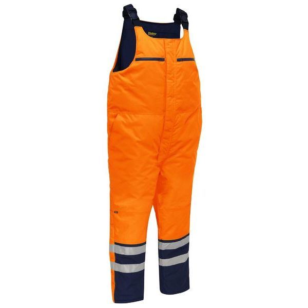 Bisley Taped Hi Vis Freezer Bib & Brace Coverall (BAB6452T) - Ace Workwear