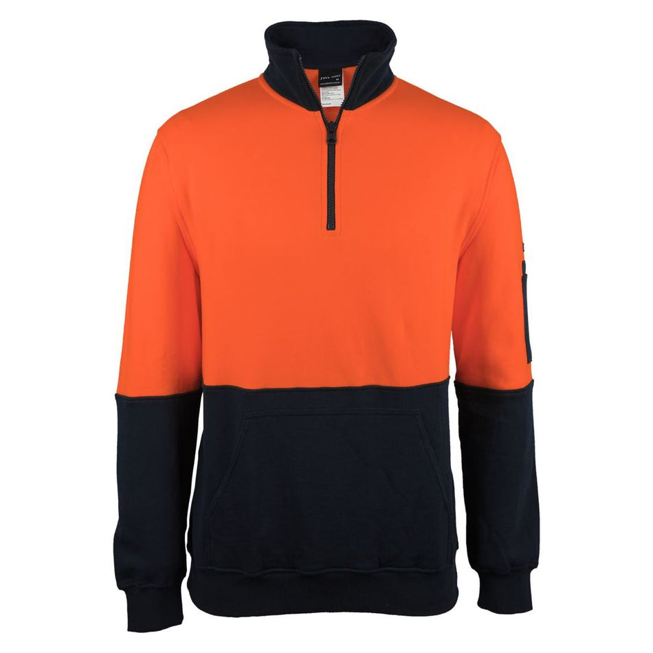 JB's Hi Vis 310 Cotton 1/2 Zip Fleece (6HVFM)