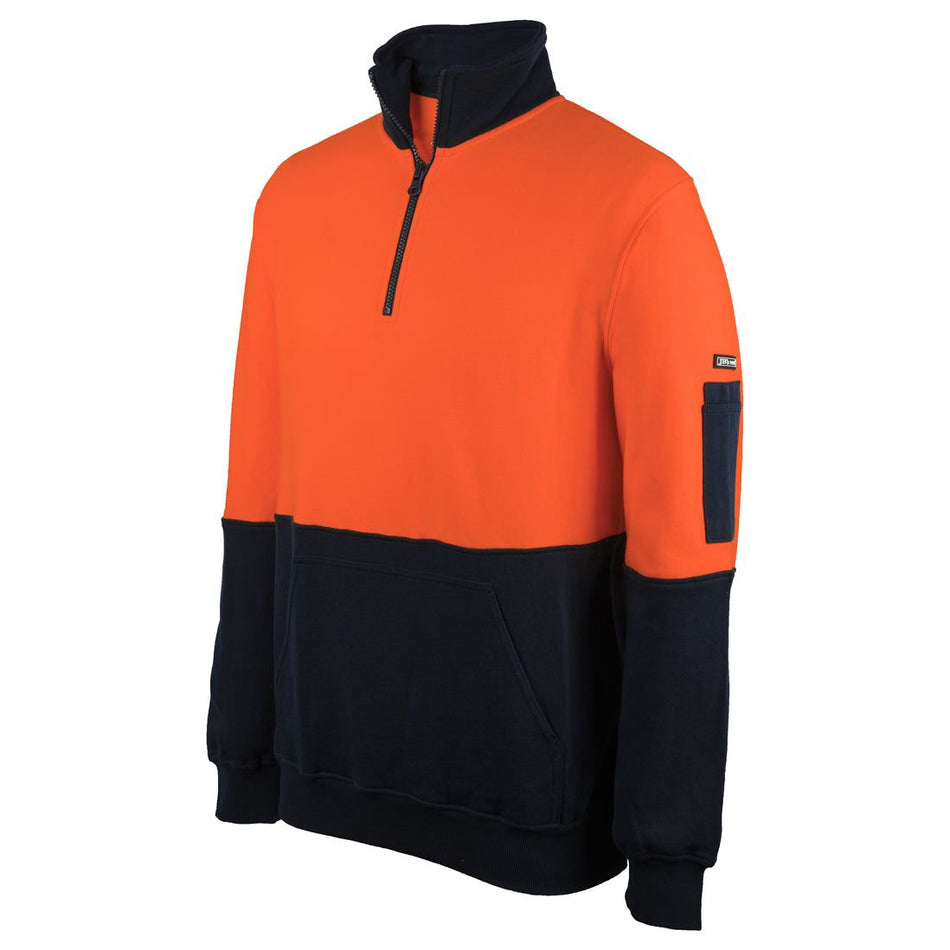 JB's Hi Vis 310 Cotton 1/2 Zip Fleece (6HVFM)