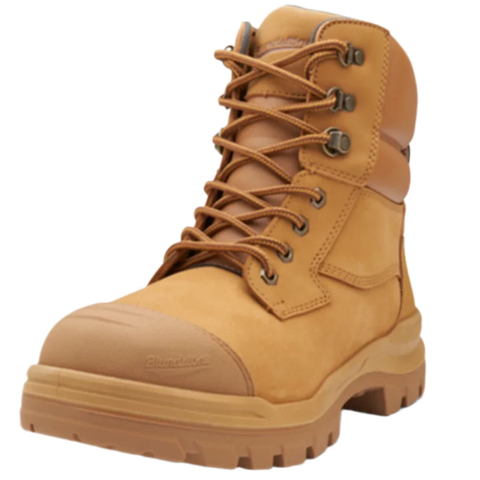 Blundstone Rotoflex Wheat Water Resistant Nubuck 150mm Zip Sided Steel Cap Safety Boot (8060) (Pre Order) - Ace Workwear