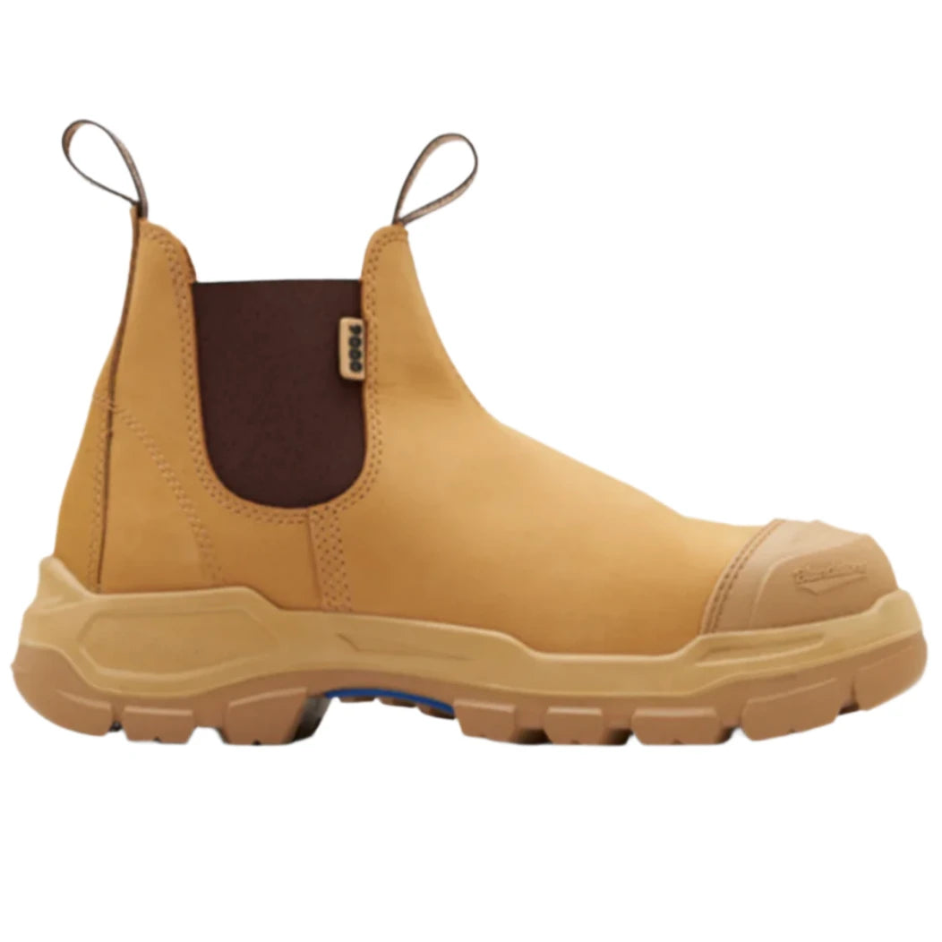 Blundstone Wheat Unisex Elastic Sided Steel Toe Safety Boot With Bump Cap (9000) (Pre Order) - Ace Workwear