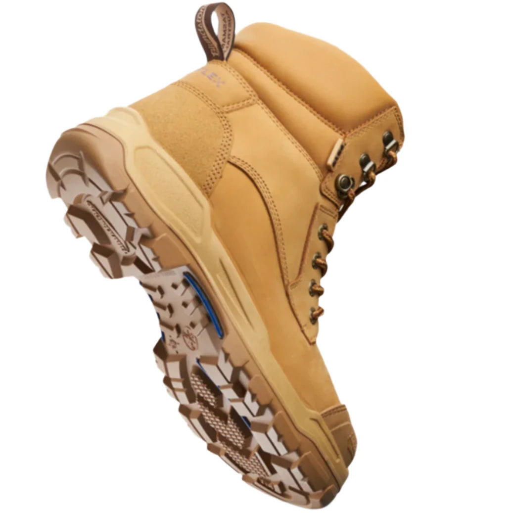 Blundstone Rotoflex Wheat Water Resistant Nubuck 150mm Lace Up Steel Cap Safety Boot (9010) (Pre Order) - Ace Workwear