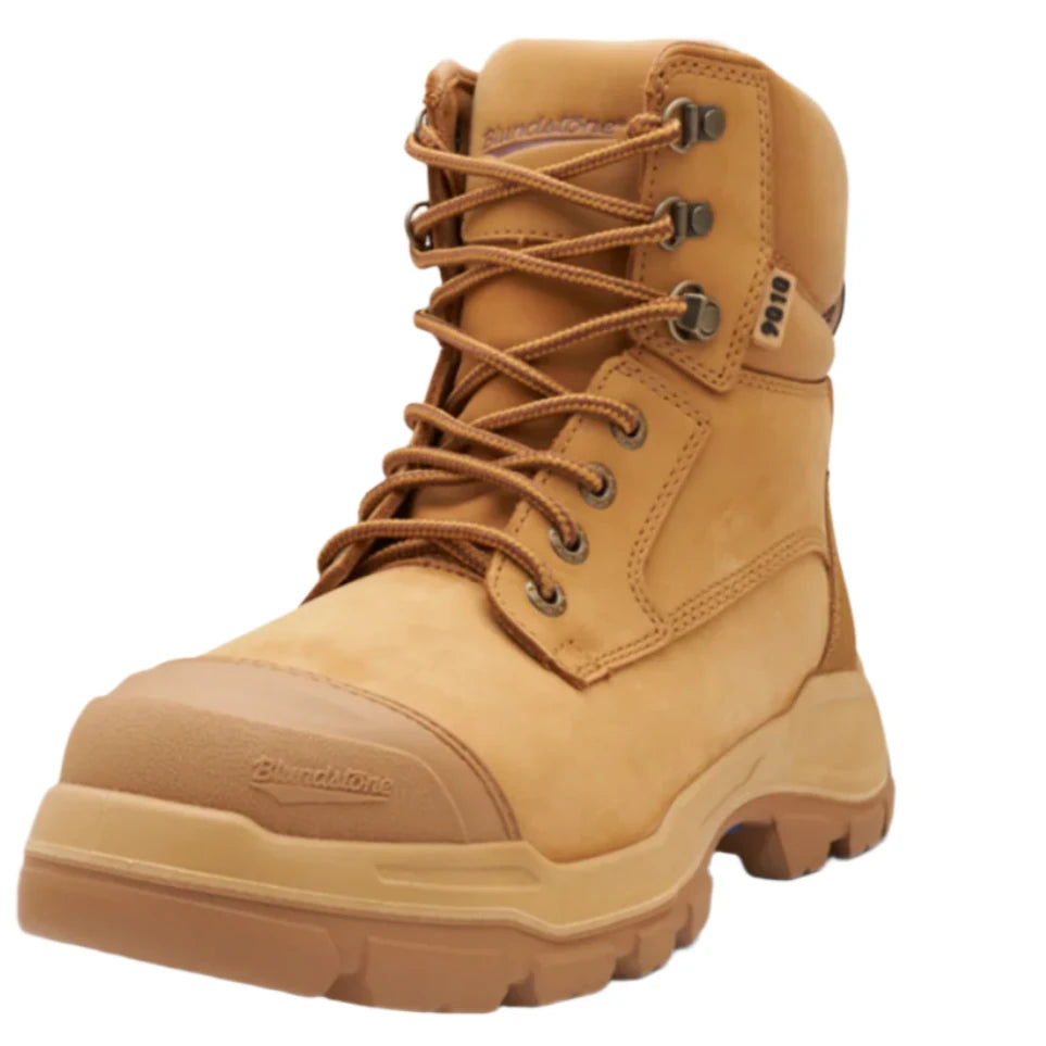 Blundstone Rotoflex Wheat Water Resistant Nubuck 150mm Lace Up Steel Cap Safety Boot (9010) (Pre Order) - Ace Workwear