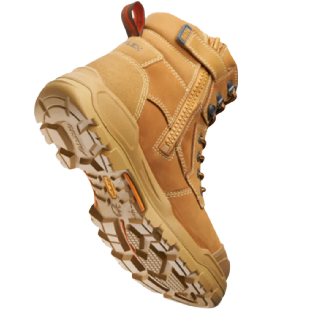 Blundstone Rotoflex Wheat Water Resistant Premium Nubuck 150mm Penetration Resistant Zip Sided Steel Cap Safety Boot (9090) (Pre Order) - Ace Workwear