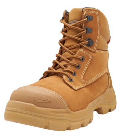 Blundstone Rotoflex Wheat Water Resistant Premium Nubuck 150mm Penetration Resistant Zip Sided Steel Cap Safety Boot (9090) (Pre Order) - Ace Workwear