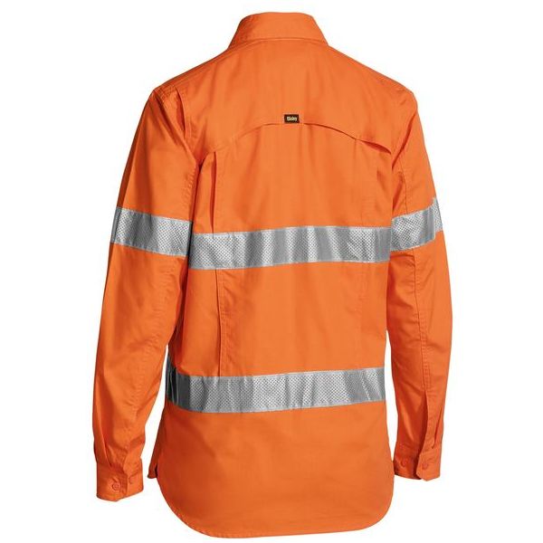 Bisley Womens Taped Hi Vis X Airflow Ripstop Shirt (BL6416T)