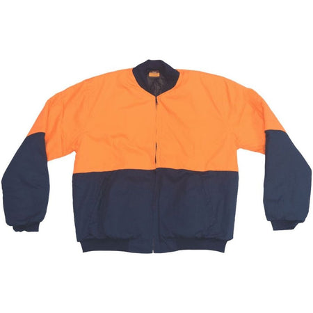 Tradesman Hi Vis Cotton Drill Bomber Jacket (CJ10) - Ace Workwear