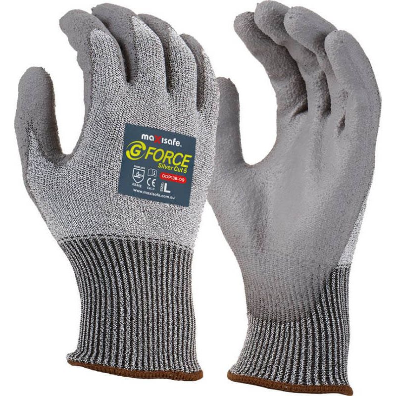 Maxisafe G-Force Silver Cut 5 Glove (Carton of 120 Pairs) (GDP138) - Ace Workwear