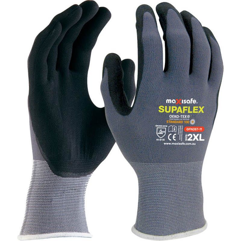 Maxisafe Supaflex Glove with Micro-Foam Coating (Carton of 120 Pairs) (GFN267) - Ace Workwear