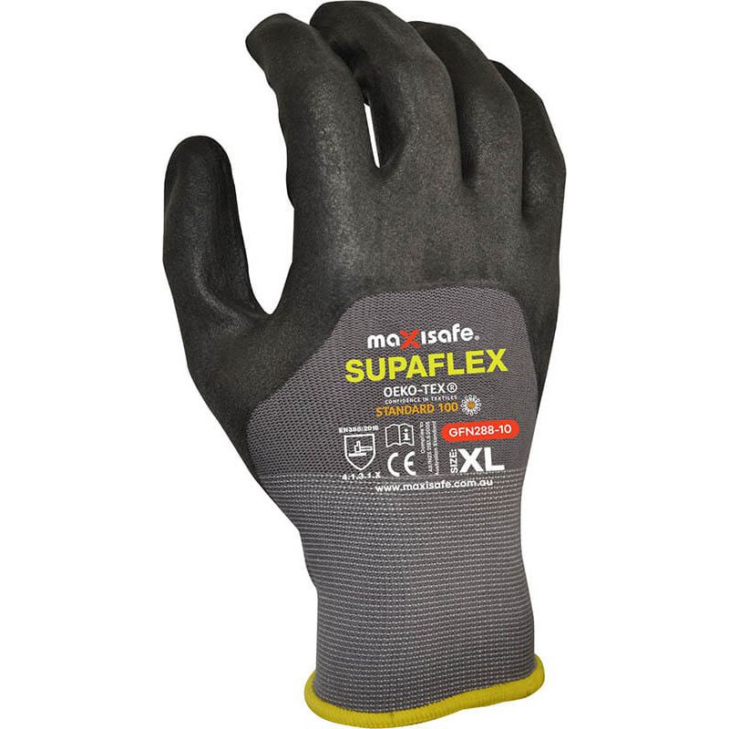 Maxisafe Supaflex Glove with 3/4 Micro Foam Coating (Carton of 120 Pairs) (GFN288) - Ace Workwear