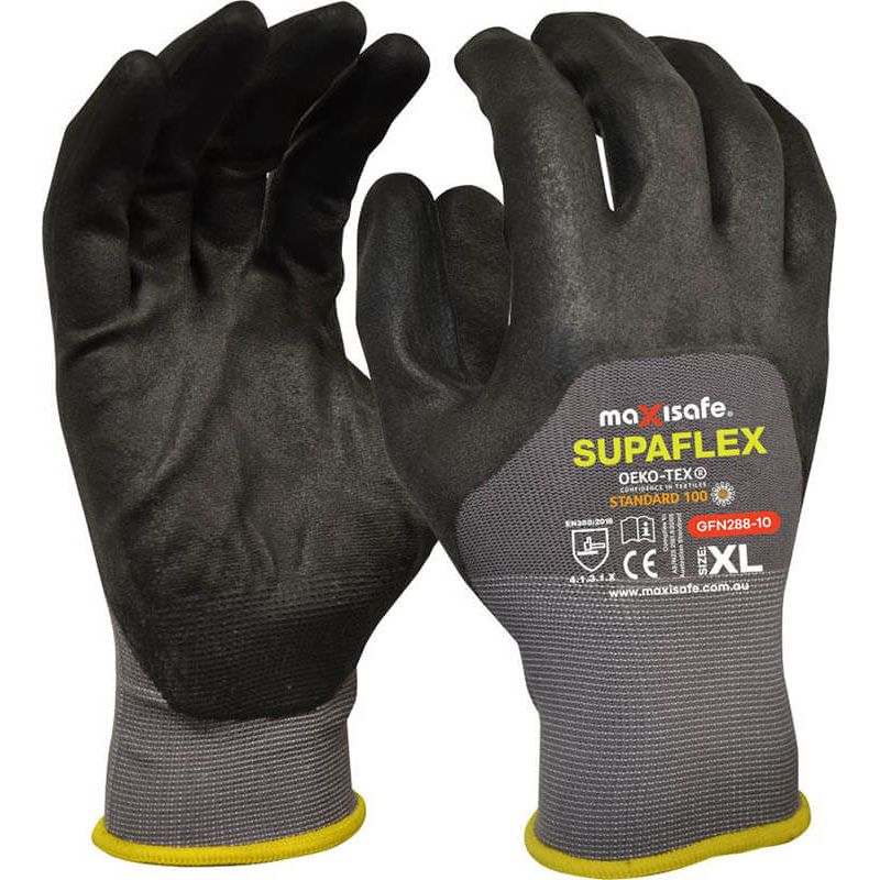 Maxisafe Supaflex Glove with 3/4 Micro Foam Coating (Carton of 120 Pairs) (GFN288) - Ace Workwear