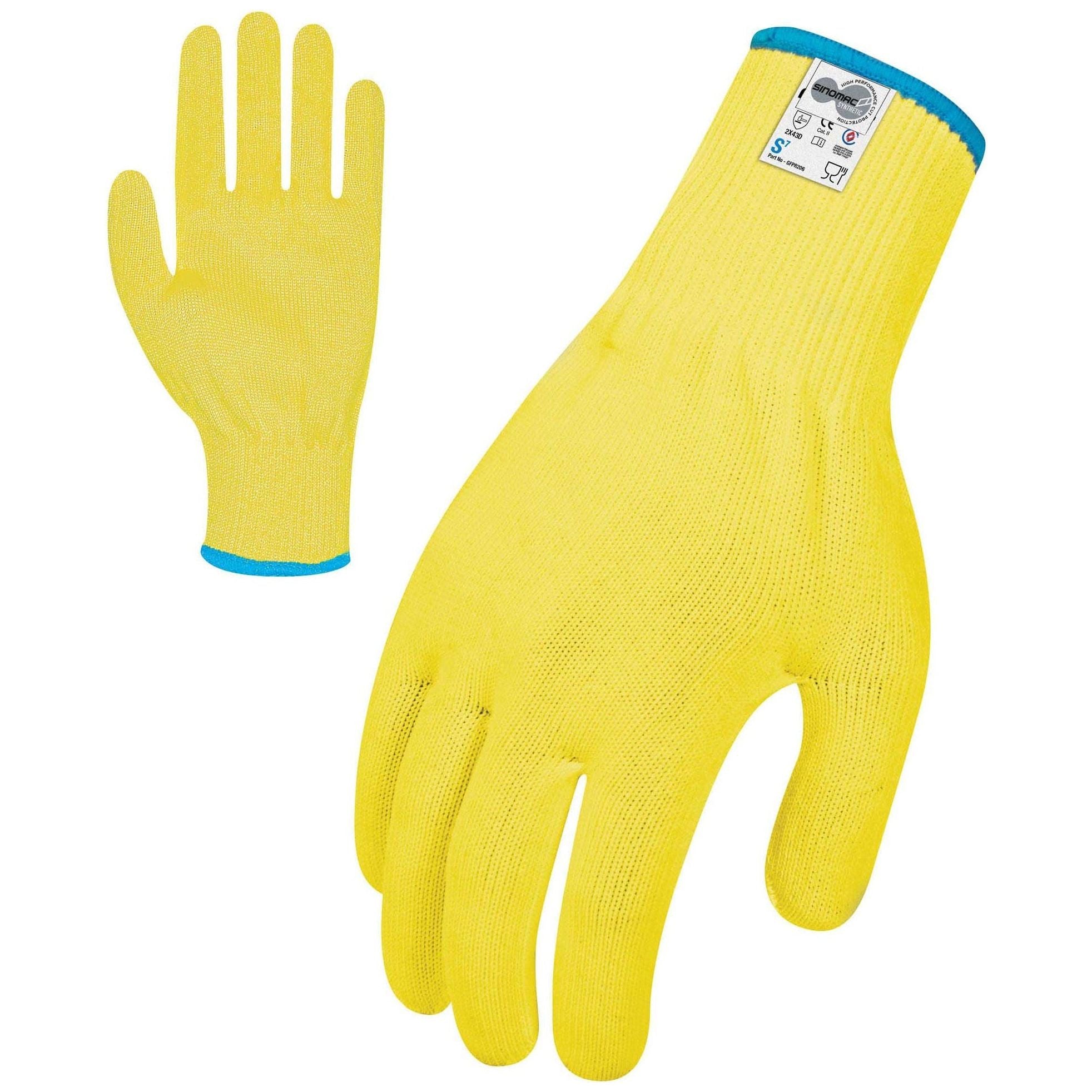 Force 360 Food Grade Cut Resistant Hi Vis Yellow Synthetics Gloves (Carton of 144 Pairs) (GFPR206) - Ace Workwear