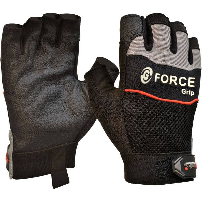 Maxisafe G-Force 'Grip' Fingerless Mechanics Gloves (Carton of 120) (GMF117) - Ace Workwear