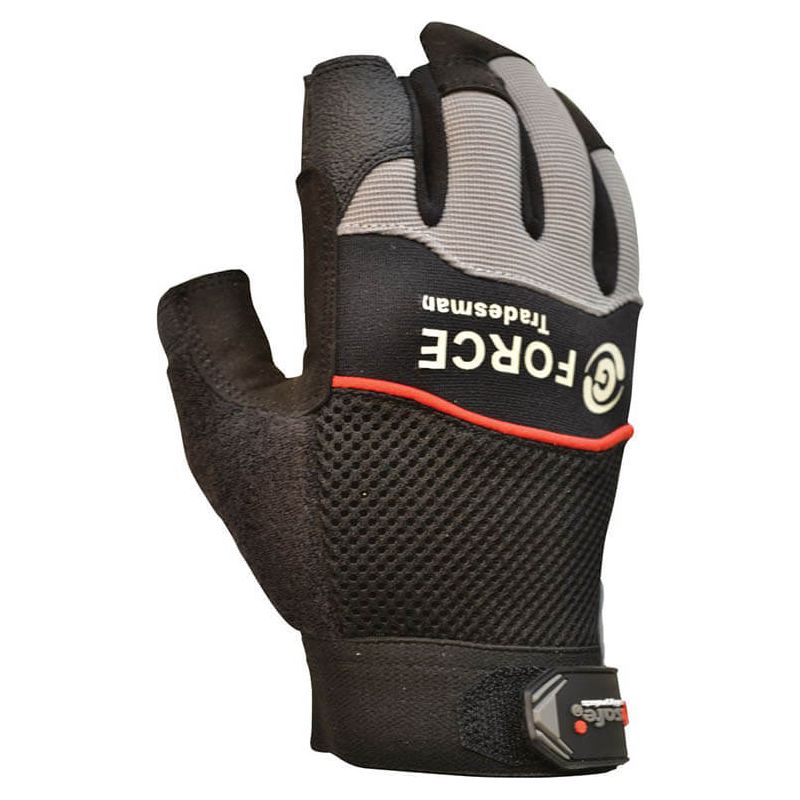 Maxisafe G-Force 'Tradesman' 2 Finger Mechanics Gloves (Carton of 120) (GMF118)