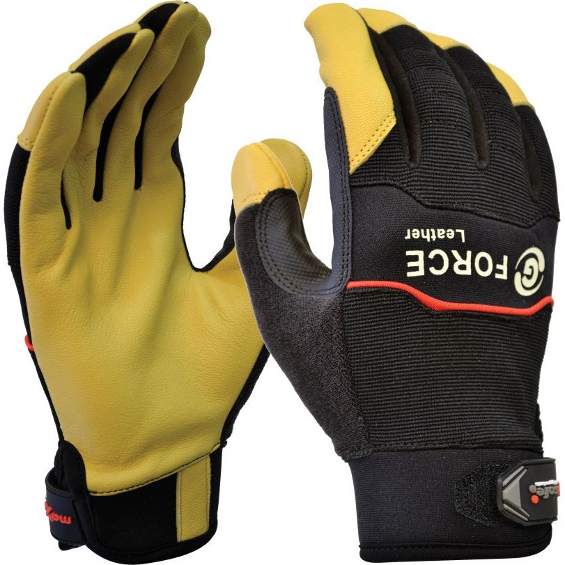 Maxisafe G-Force Leather Mechanics Glove (Carton of 120) (GML158) - Ace Workwear