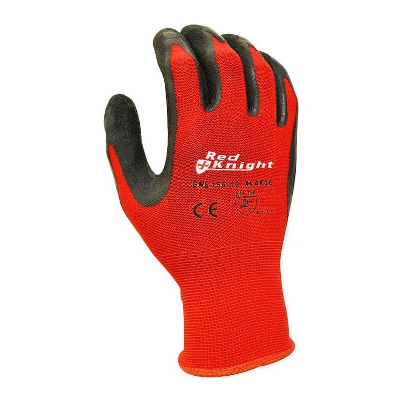 Maxisafe Red Knight Latex Gripmaster Glove (Carton of 120) (GNL156) - Ace Workwear