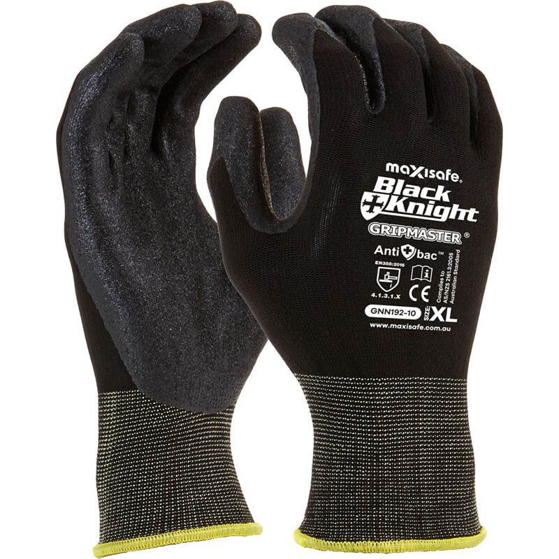 Maxisafe Black Knight Gripmasteer Coated Glove (Carton of 120) (GNN192)