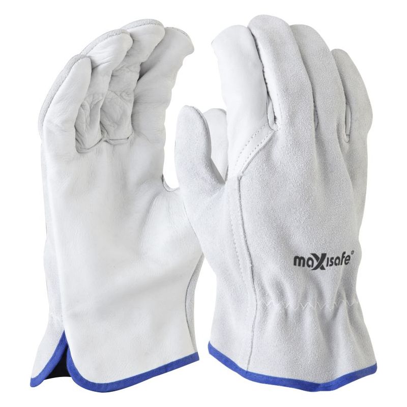 Maxisafe Natural Split Back Leather Rigger Glove (Carton of 120) (GPS191)