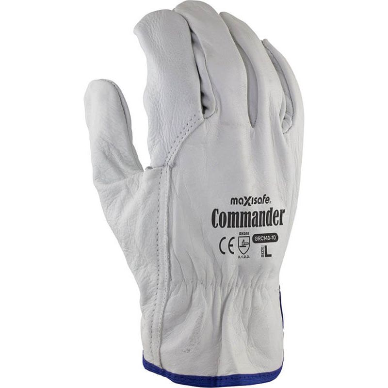 Maxisafe Commander Premium Cow Grain Rigger Glove (Carton of 120) (GRC143)