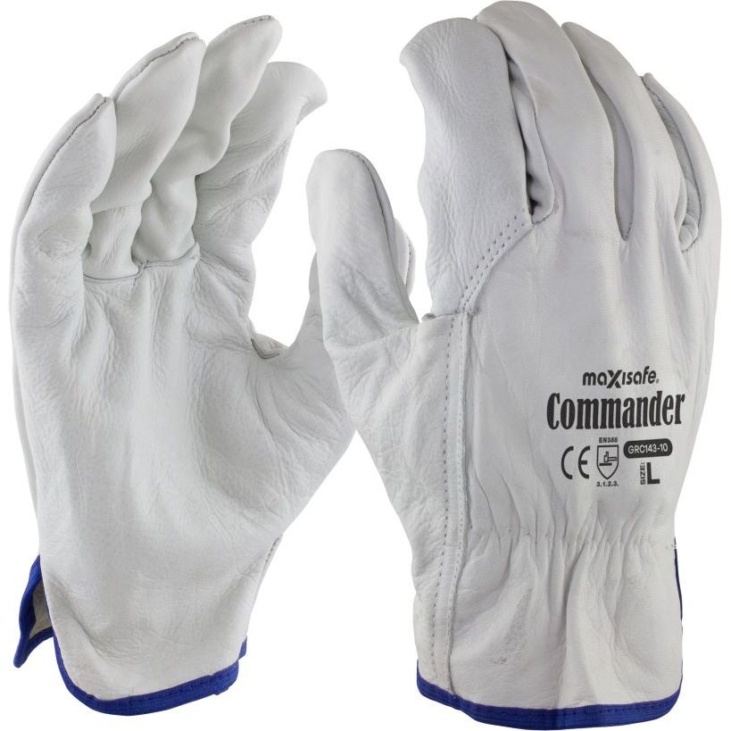 Maxisafe Commander Premium Cow Grain Rigger Glove (Carton of 120) (GRC143)