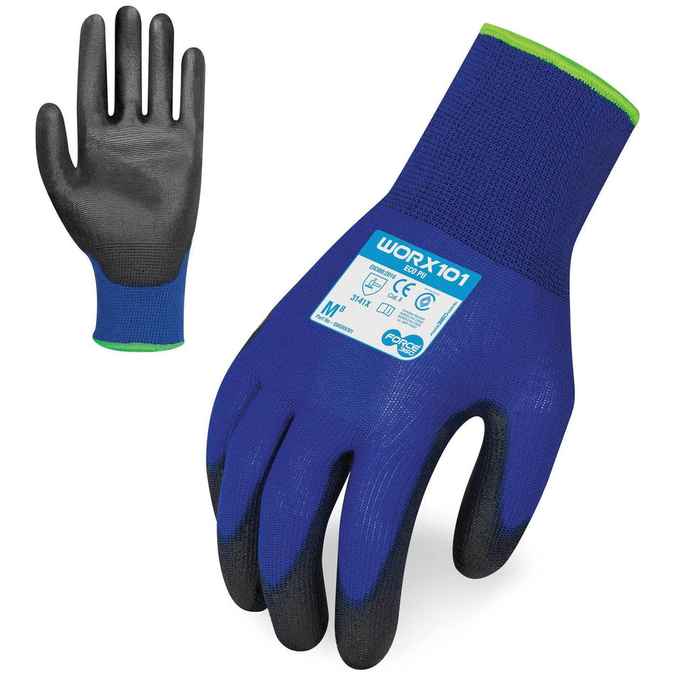 Force 360 Eco PU Synthetics Gloves (Carton of 144 Pairs) (GWORX101)