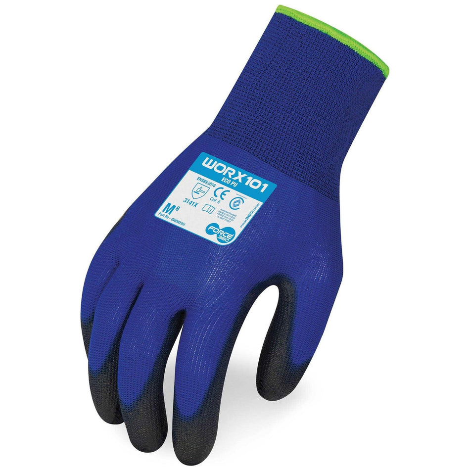 Force 360 Eco PU Synthetics Gloves (Carton of 144 Pairs) (GWORX101)