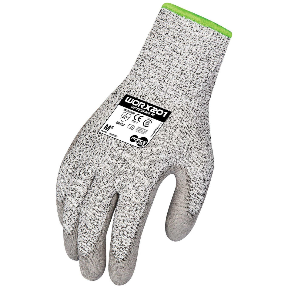 Force 360 Cut Resistant PU Synthetics Gloves (Carton of 144 Pairs) (GWORX201)