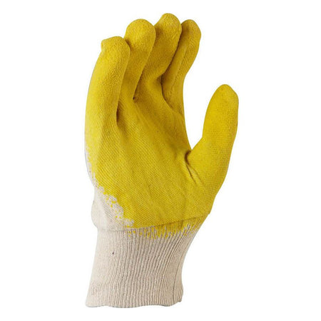 Maxisafe Economy Yellow Latex Glass Gripper Glove (Carton of 120 Pairs) (GYL108e) - Ace Workwear