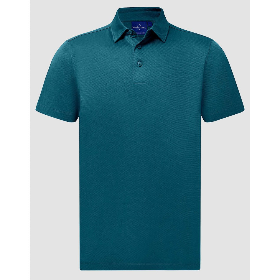 Winning Spirit Mens Sustainable Jacquard Knit Polo (PS95)