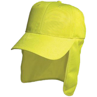 Luminescent 6 Panel Safety Cap With Flap - Pack of 25 (3023) - Ace Workwear