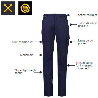 Syzmik Mens Lightweight Outdoor Pants (ZP180) - Ace Workwear