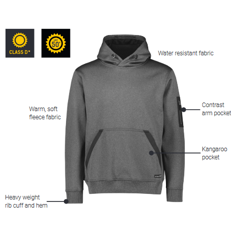 Syzmik Unisex Streetworx Water Resistant Hoodie (ZT667) - Ace Workwear