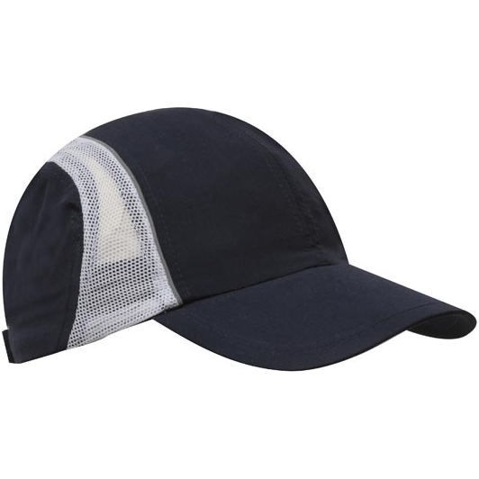 Microfibre & Mesh 4 Panel Sports Cap With Reflective Trim - Pack of 25 (3814)