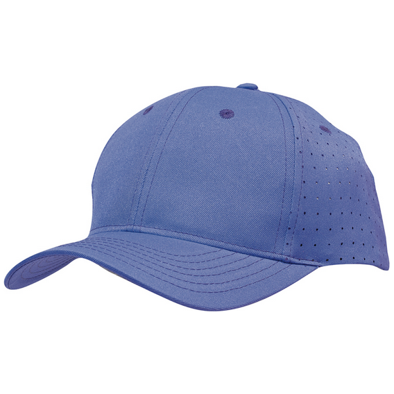 Breathable Poly Twill Cap With Circle Perforations - Pack of 25 (3975)