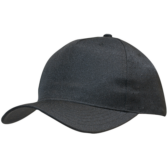 Breathable Poly Twill Cap With Circle Perforations (3976)