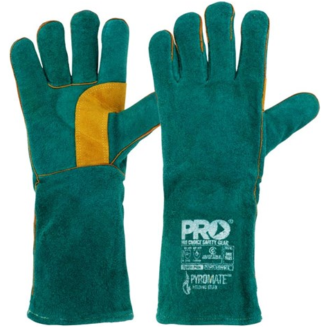 ProChoice Pyromate® South Paw® Left Hand Pair -Green & Gold Kevlar® Glove Green - Pack of 12 (LGW16E) - Ace Workwear